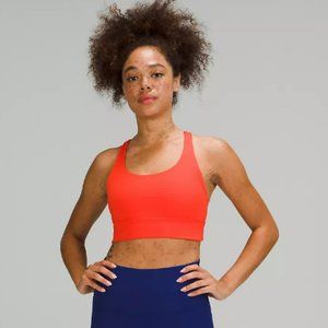 lululemon Energy Longline Bra Autumn Red Sz 6